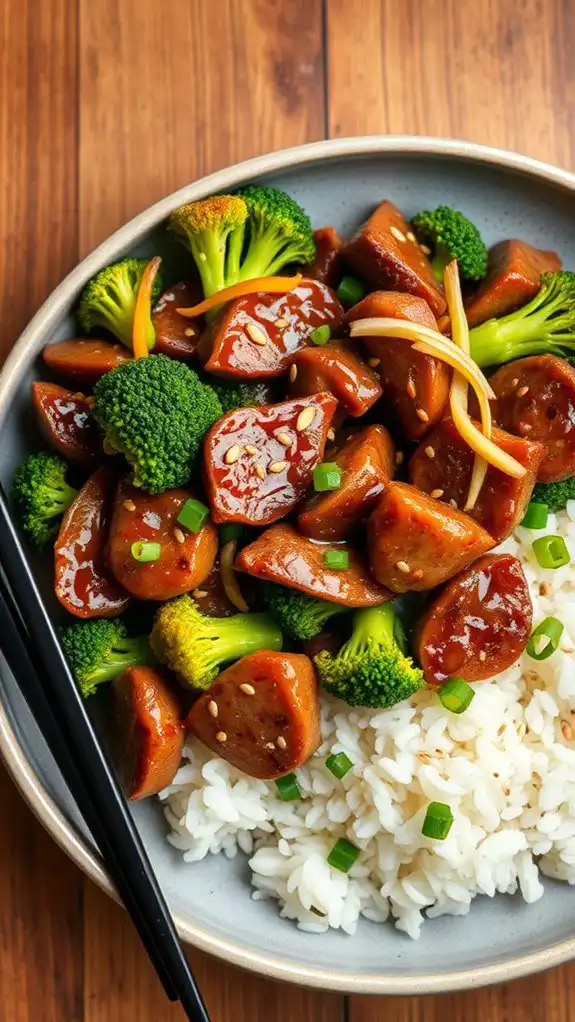 stir fried beef with broccoli