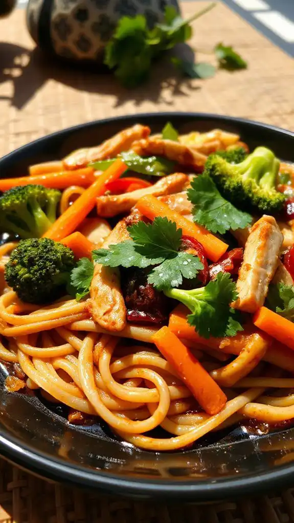 stir fried noodles with soy sauce