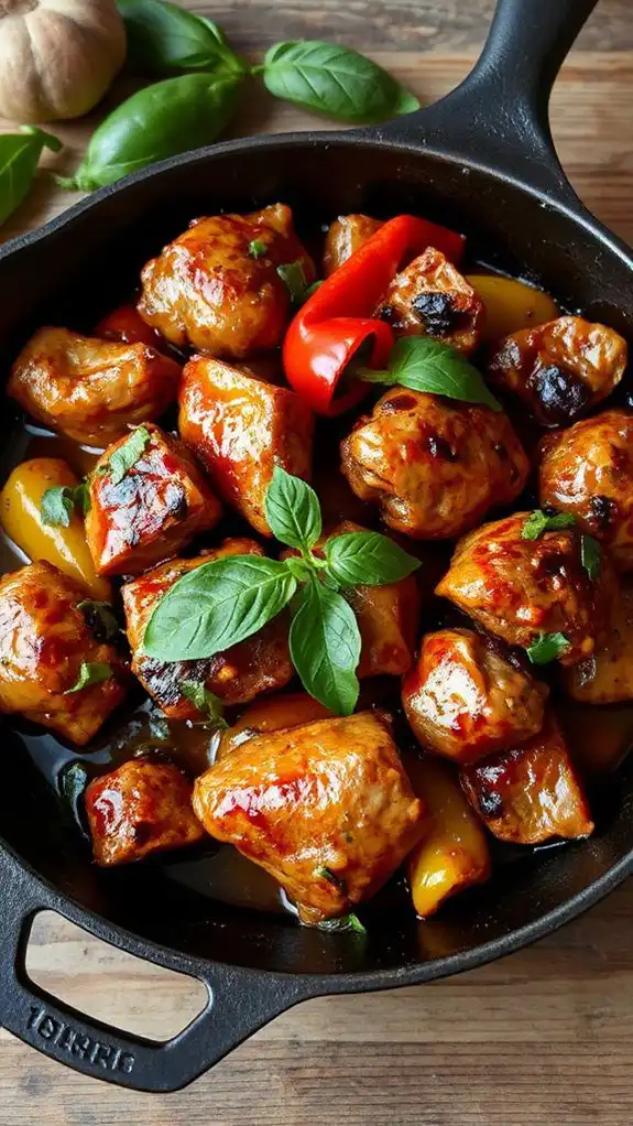 stir fried thai basil chicken