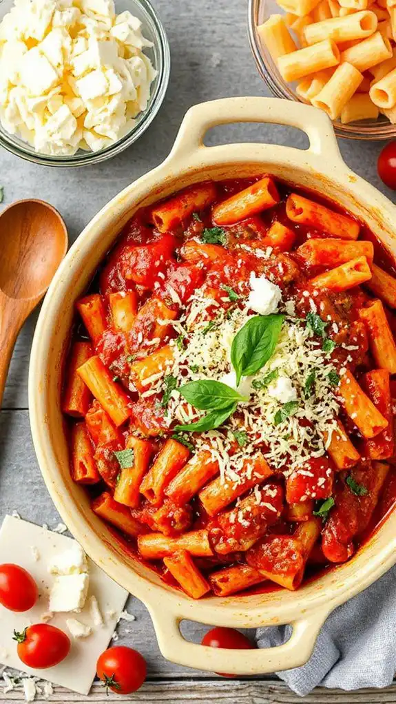 stovetop baked ziti recipe