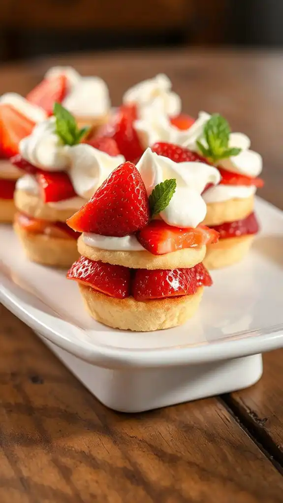 strawberry dessert bite sized treats