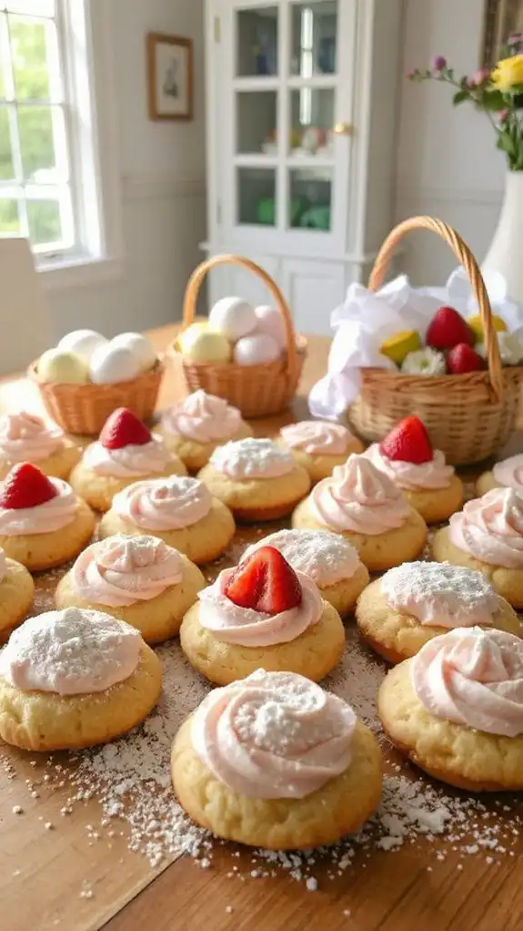 strawberry flavored cheesecake cookies