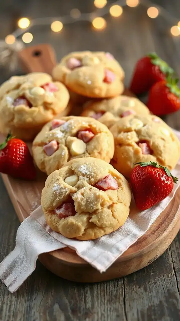 strawberry pudding flavored cookies