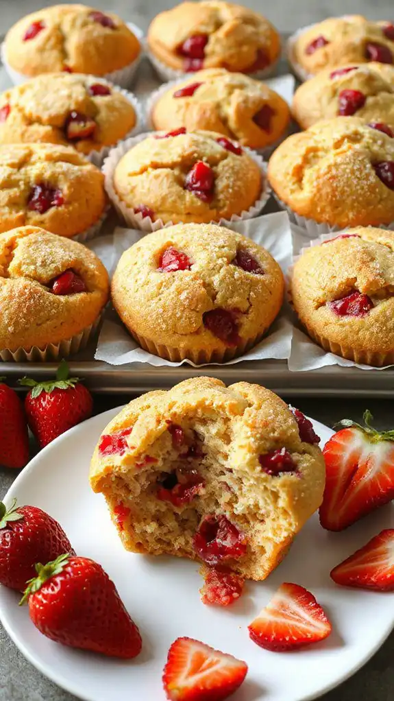 strawberry rhubarb muffin recipe