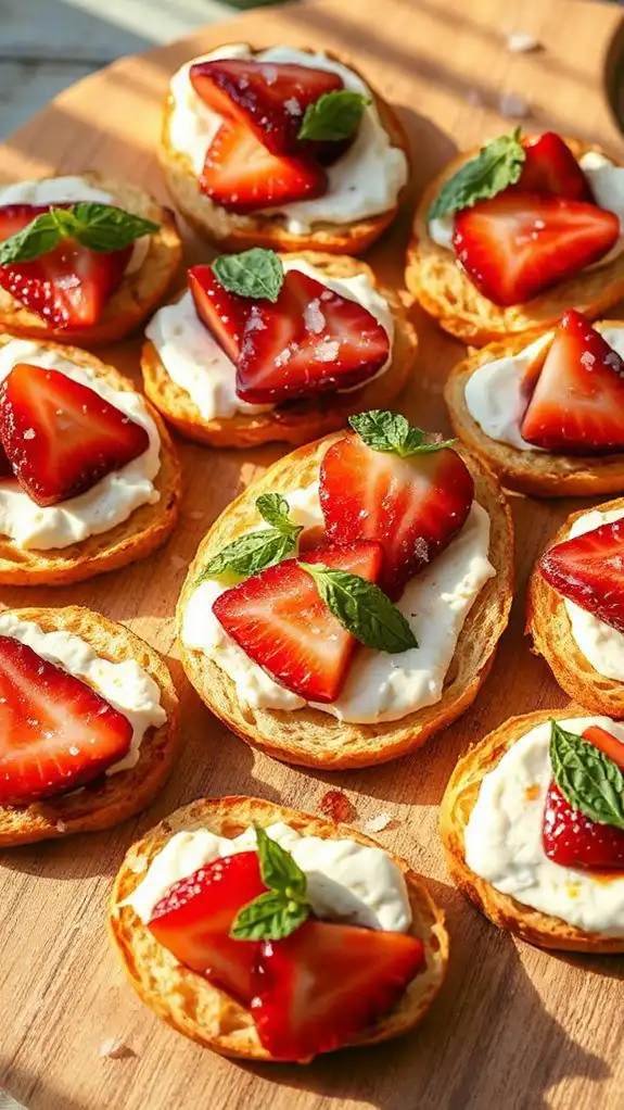 strawberry ricotta toast delight