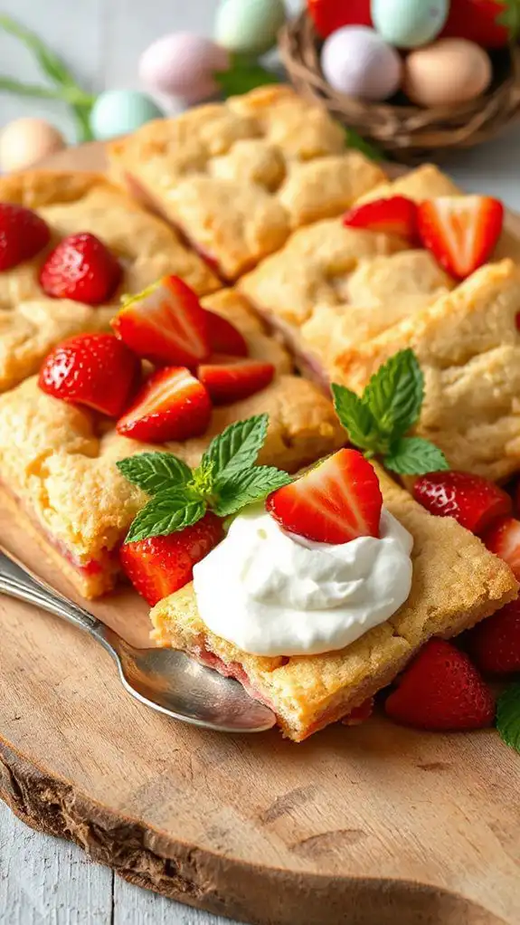 strawberry shortcake cookie bars