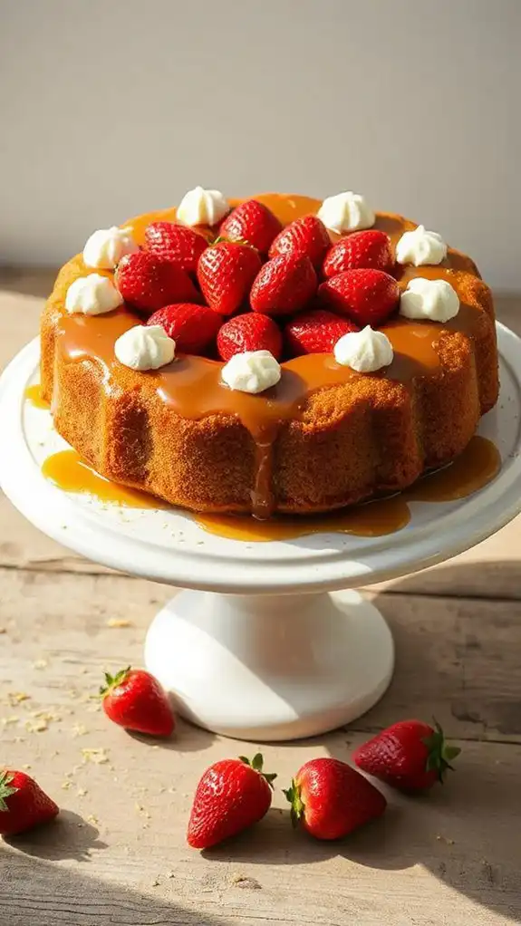 strawberry upside down cake recipe