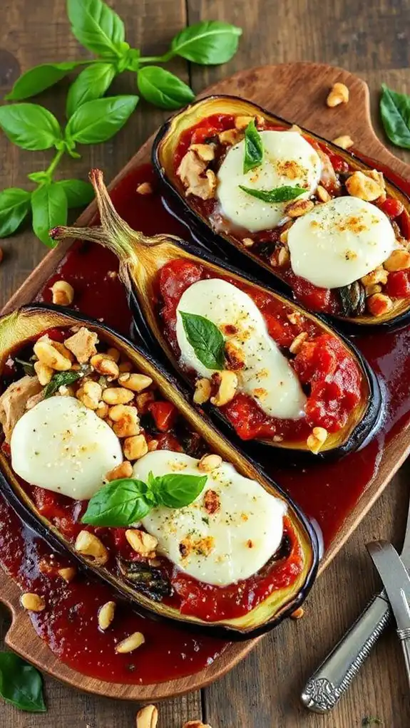 stuffed eggplants with chicken