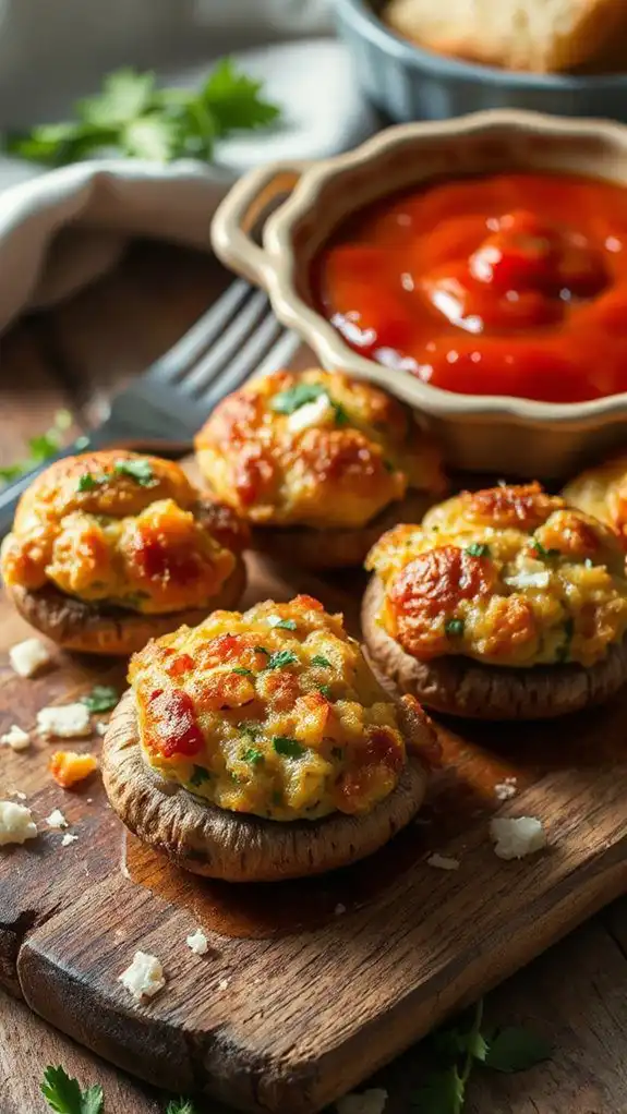 stuffed mushrooms with garlic stuffed mushrooms with garlic