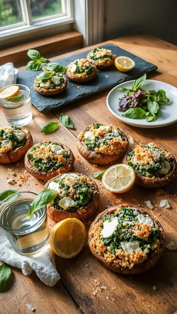 stuffed mushrooms with ricotta stuffed mushrooms with ricotta