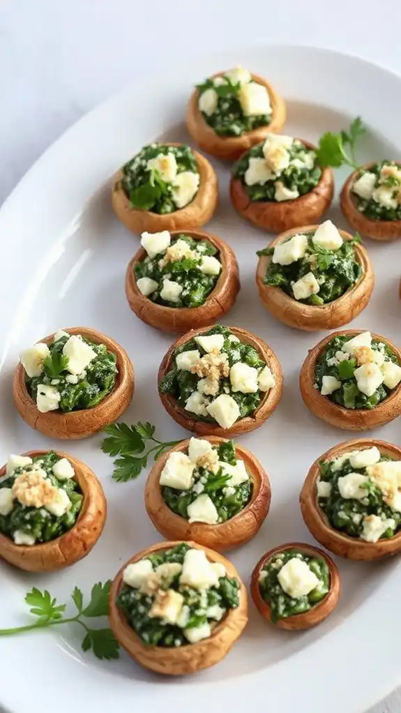stuffed mushrooms with spinach stuffed mushrooms with spinach