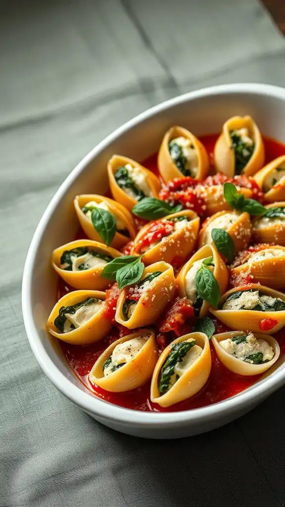 stuffed pasta with cheese