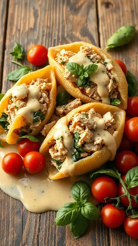stuffed pasta with chicken