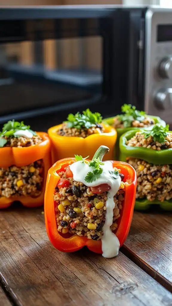 stuffed peppers in microwave stuffed peppers in microwave