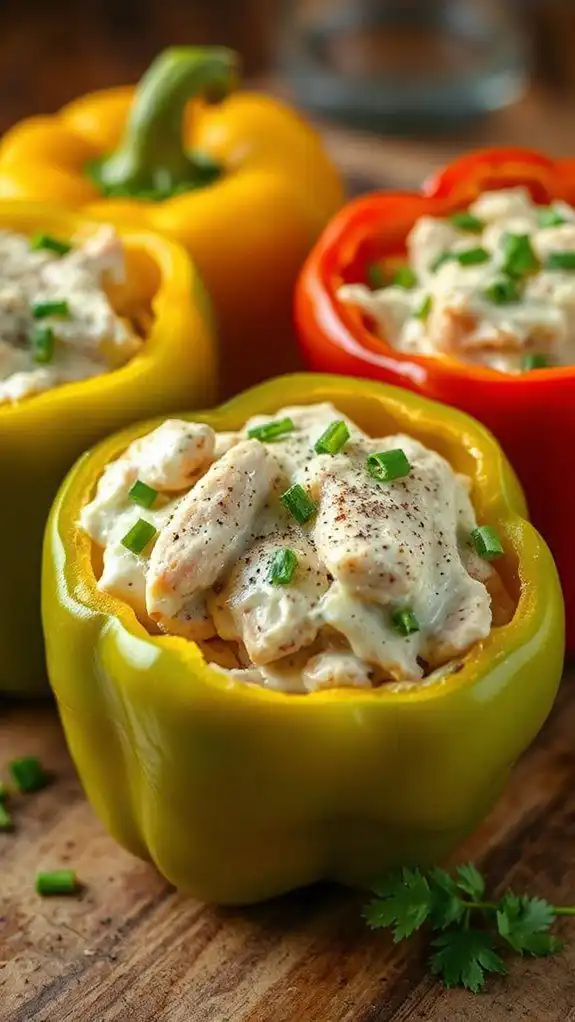 stuffed peppers with alfredo