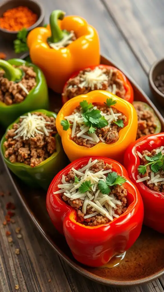 stuffed peppers with beef stuffed peppers with beef