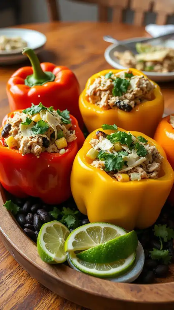 stuffed peppers with chicken stuffed peppers with chicken