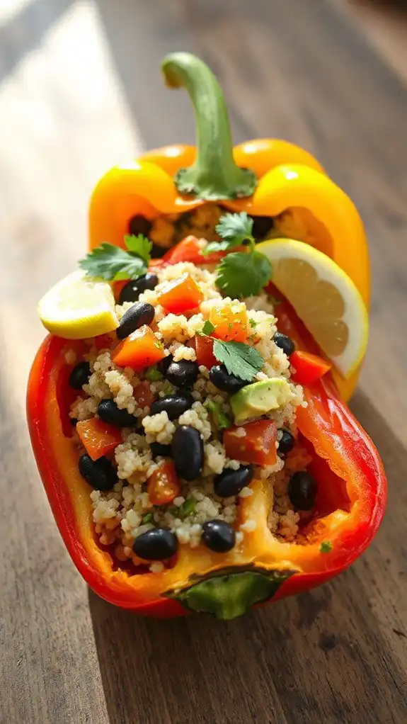 stuffed peppers with quinoa