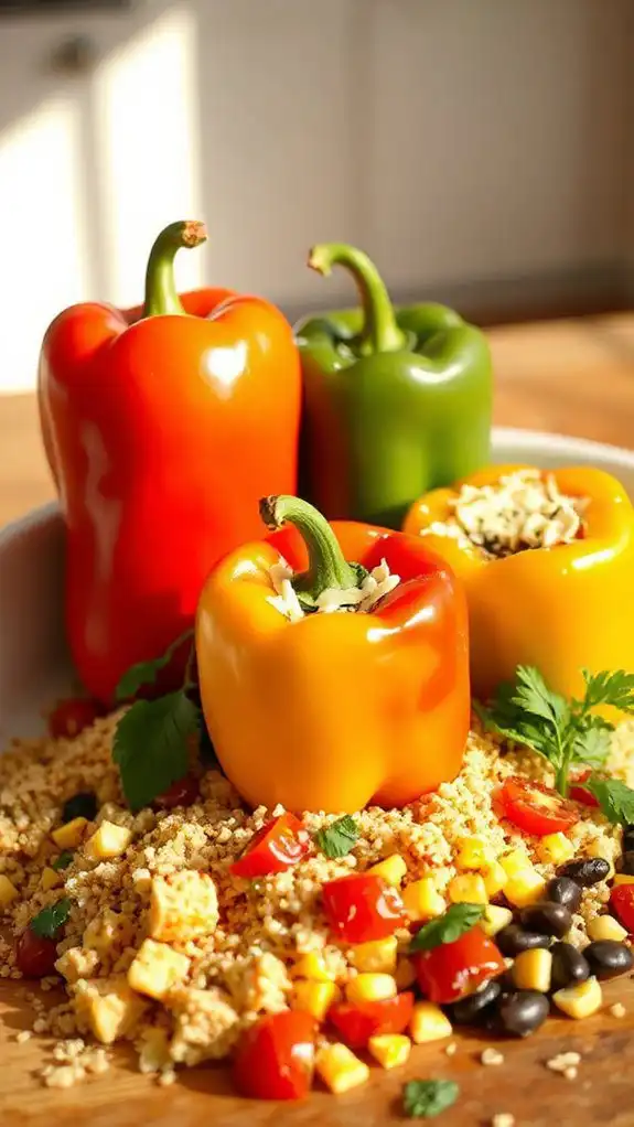 stuffed peppers with quinoa