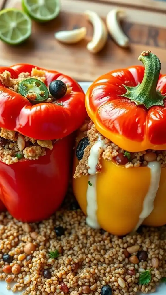 stuffed peppers with rice