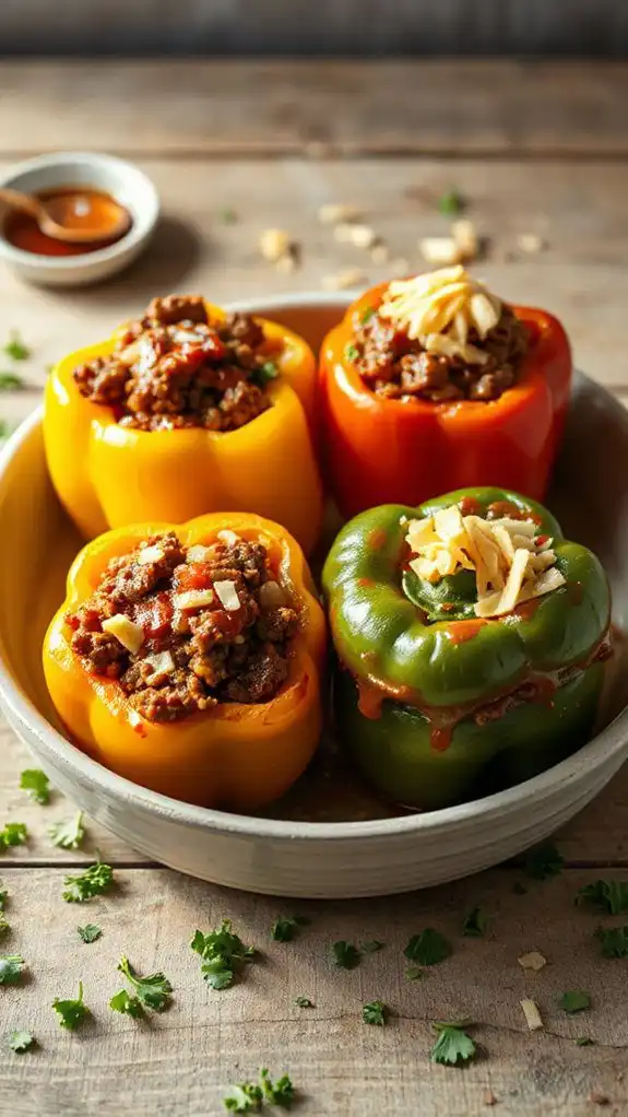 stuffed peppers with sloppy joe