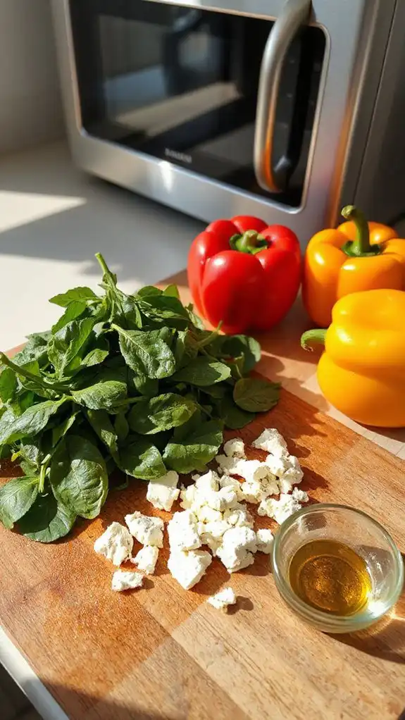 stuffed peppers with spinach stuffed peppers with spinach