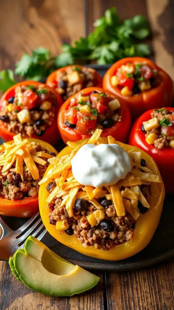 stuffed peppers with tacos