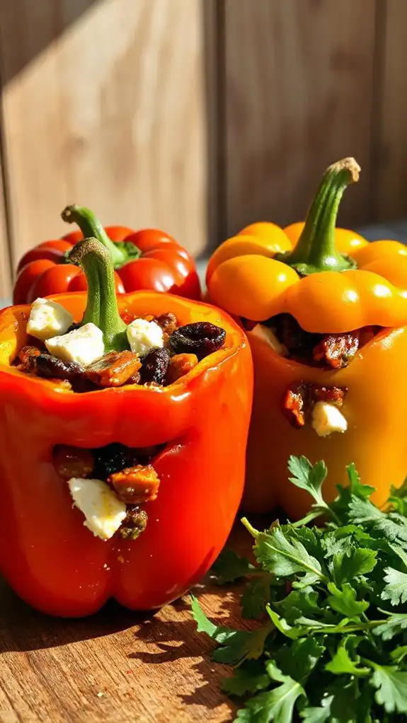 stuffed peppers with tapenade