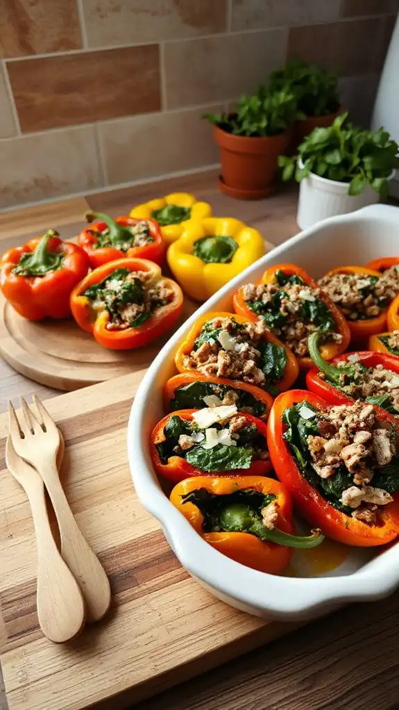 stuffed peppers with turkey stuffed peppers with turkey