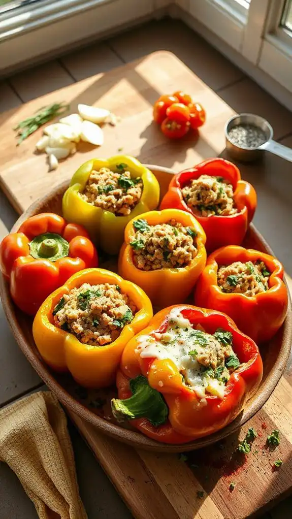 stuffed peppers with turkey