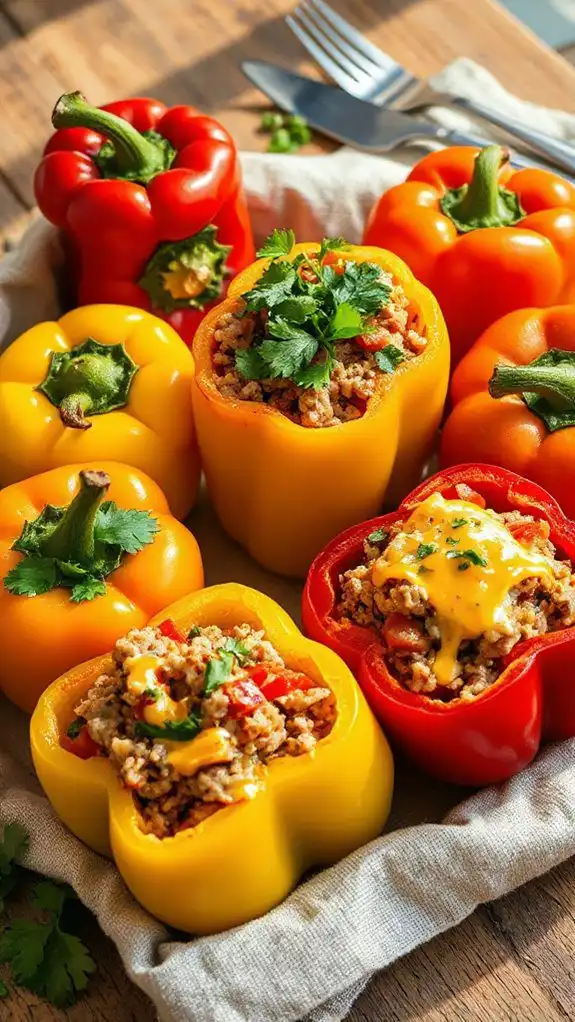 stuffed peppers with turkey