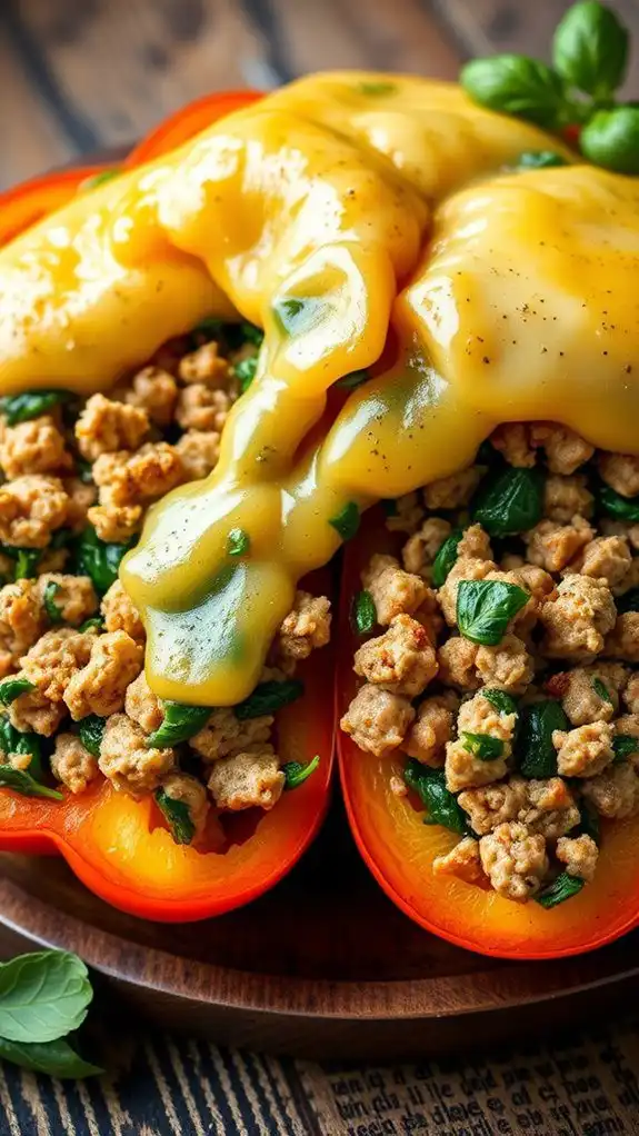 stuffed peppers with turkey
