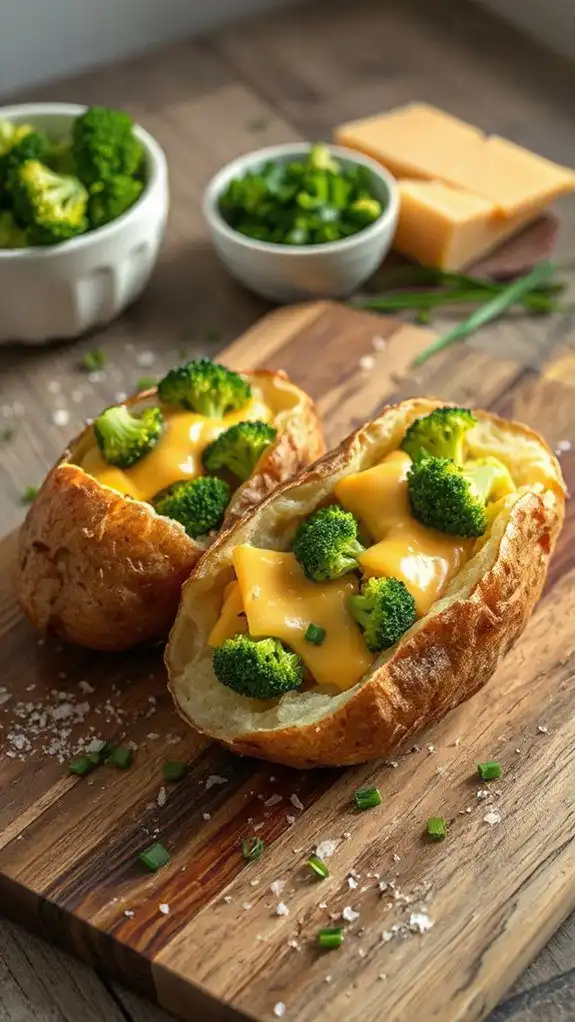 stuffed potatoes with broccoli stuffed potatoes with broccoli