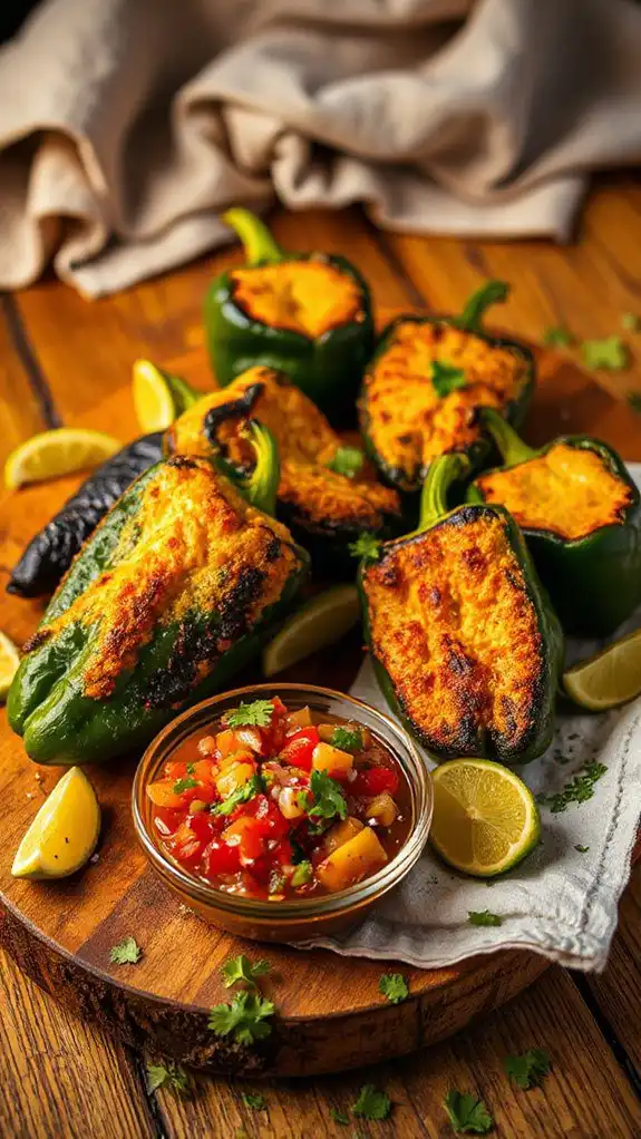 stuffed spicy chili peppers stuffed spicy chili peppers