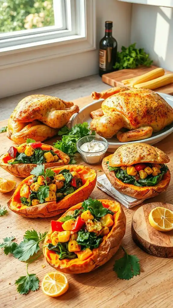 stuffed sweet potatoes recipe