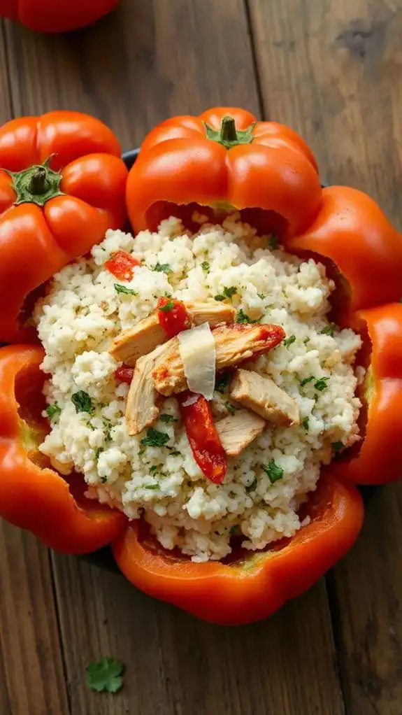 stuffed tomatoes with chicken