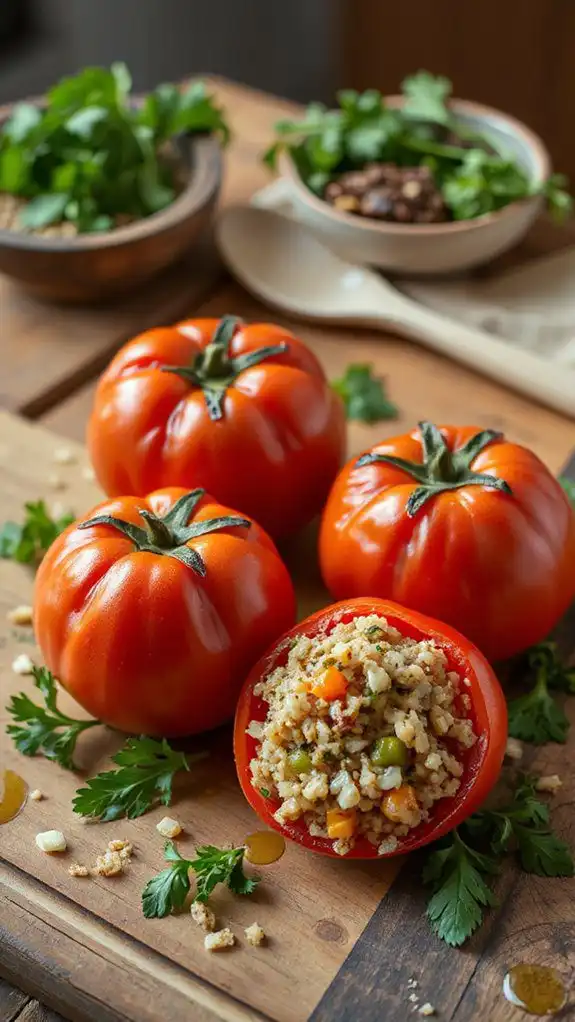 stuffed tomatoes with italian flair