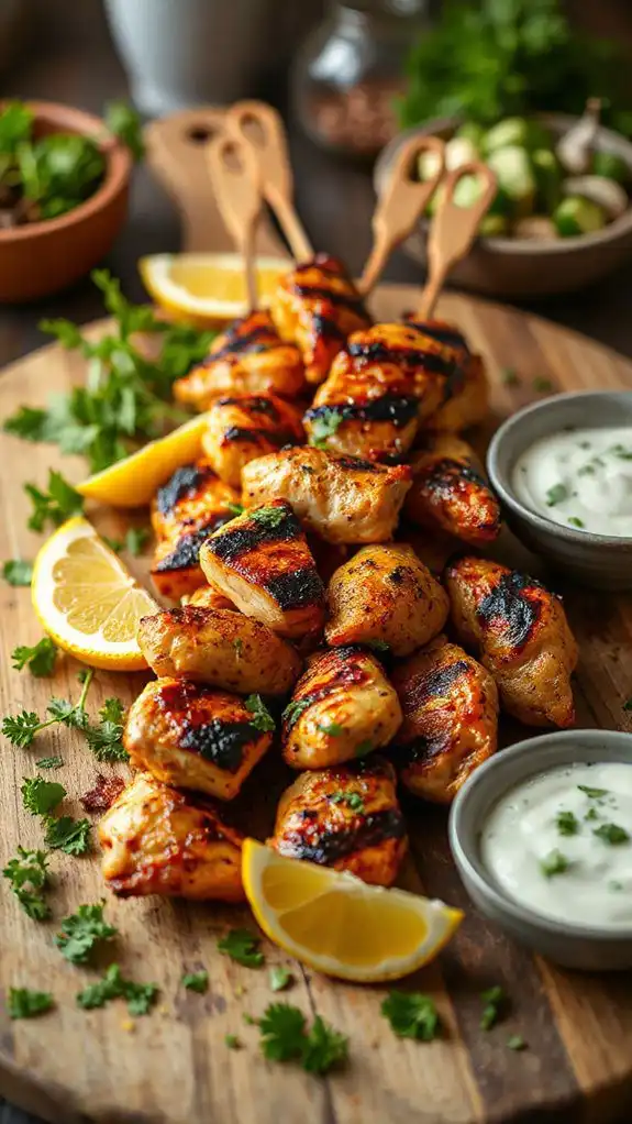 sumac spiced chicken skewers recipe