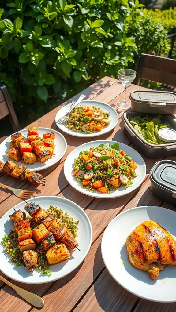 summer dinner and lunch