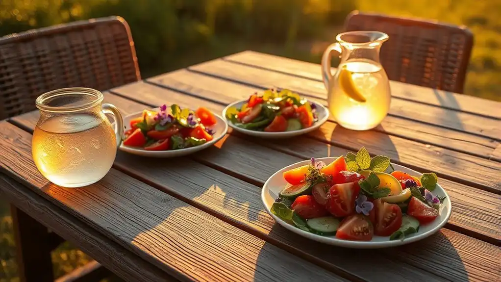 summer evening light meals