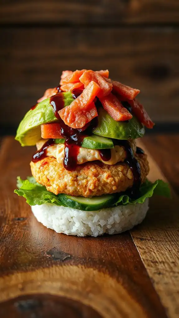sushi burger fusion delight