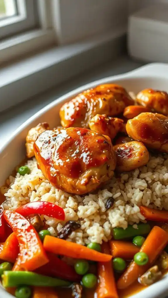 sweet and savory chicken bake