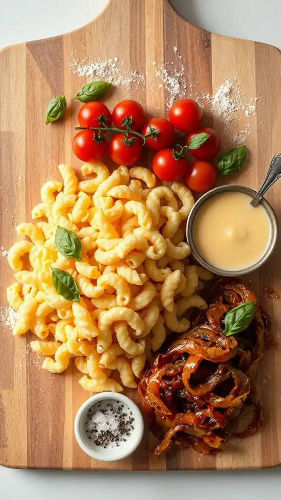 sweet and savory pasta