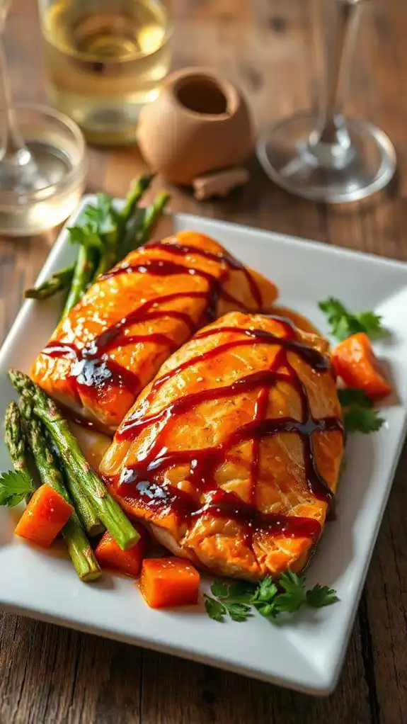 sweet and savory salmon
