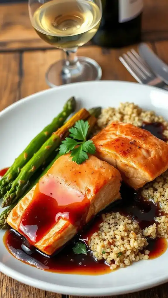 sweet and savory salmon