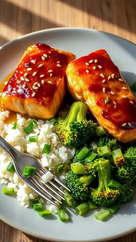 sweet and savory salmon