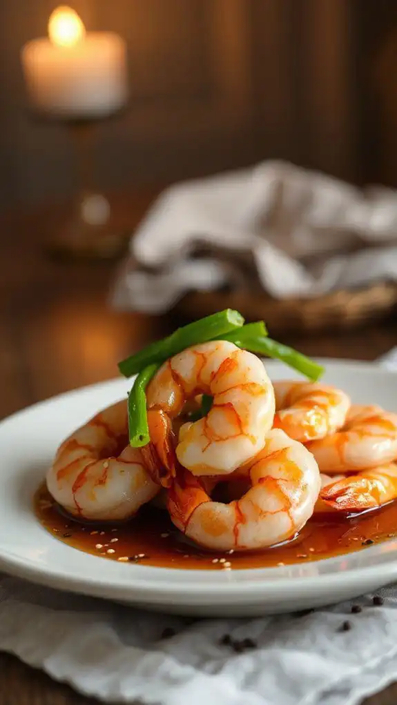 sweet and savory shrimp