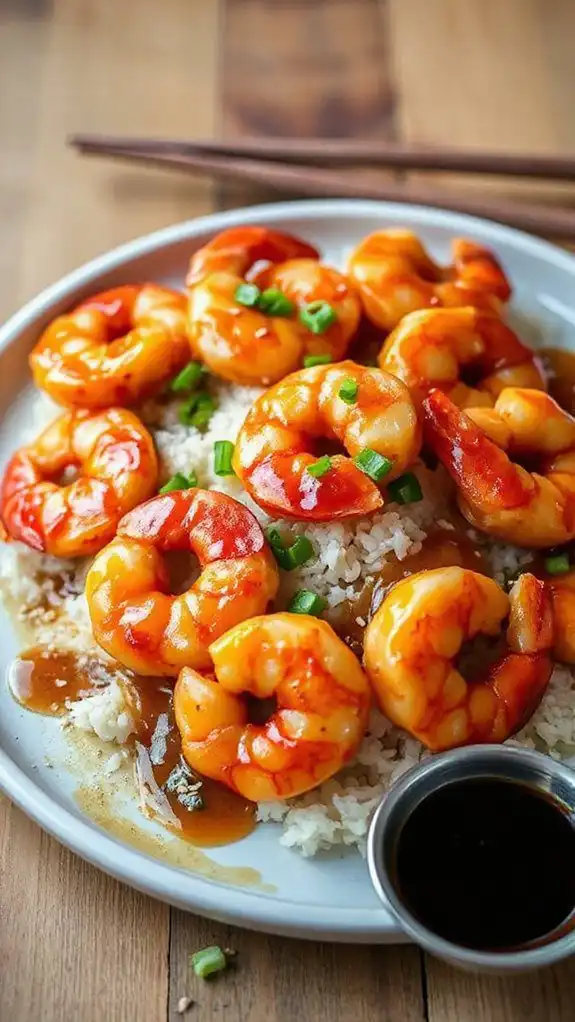 sweet and savory shrimp