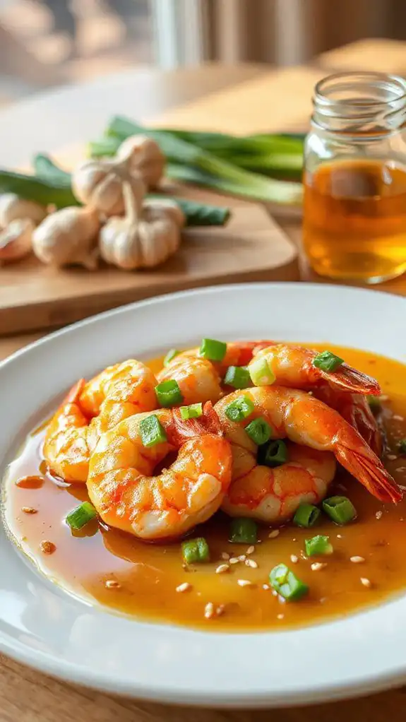 sweet and savory shrimp