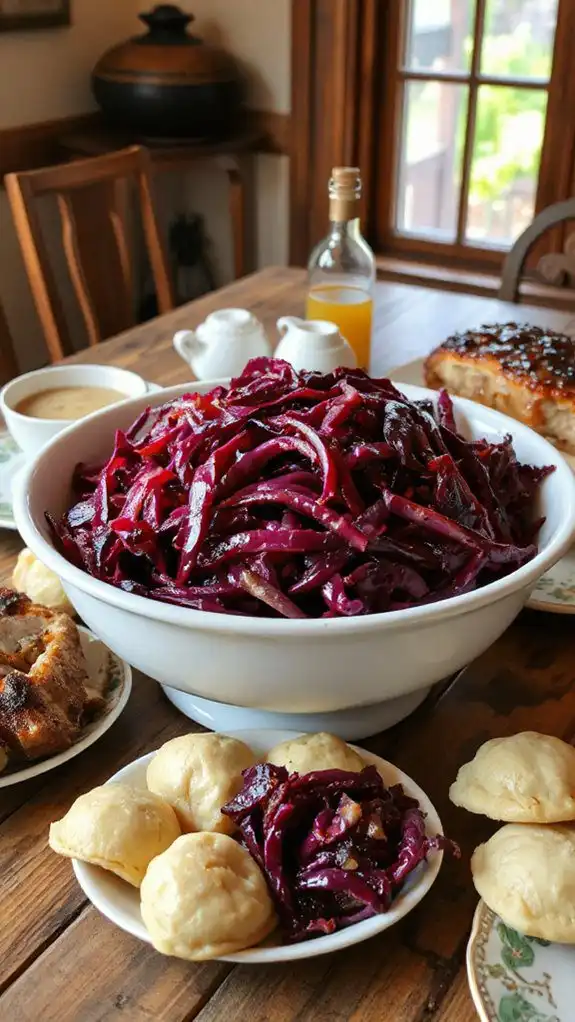 sweet and sour cabbage dish